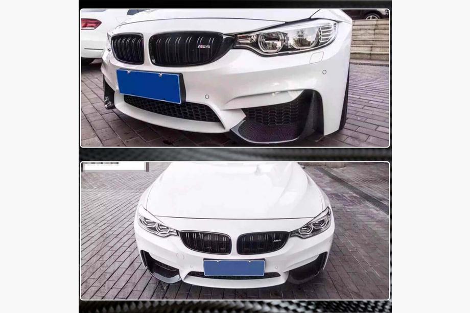 BMW 3-serie F30/F31 2012–2019 Frontkofanger-flaps Flap V4 (til F80, carbon) Foto 4