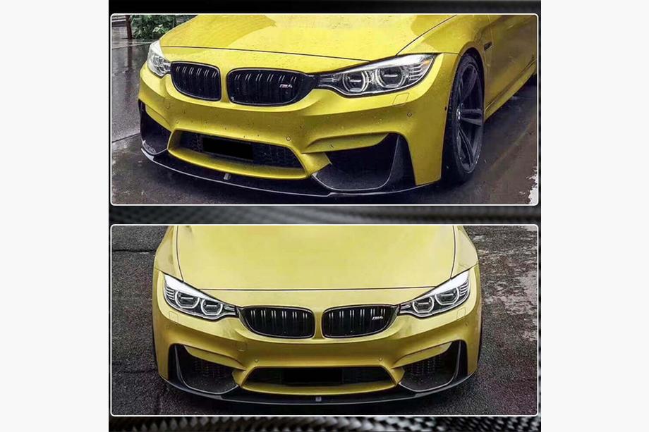 BMW 3-serie F30/F31 2012–2019 Frontkofanger-flaps Flap V4 (til F80, carbon) Foto 5