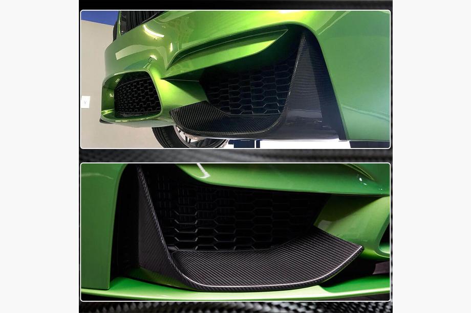 BMW 3-serie F30/F31 2012–2019 Frontkofanger-flaps Flap V4 (til F80, carbon) Foto 10