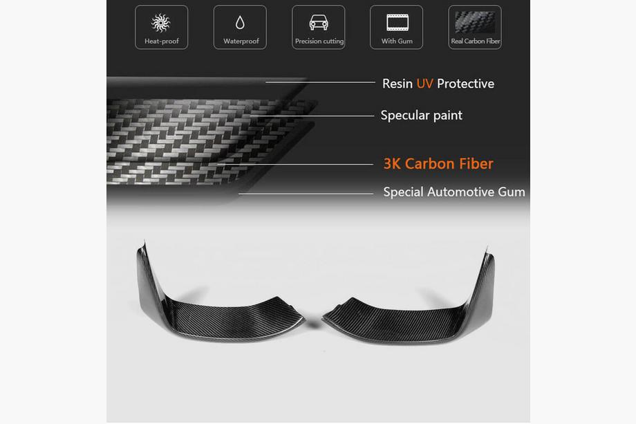 BMW 3-serie F30/F31 2012–2019 Frontkofanger-flaps Flap V4 (til F80, carbon) Foto 11