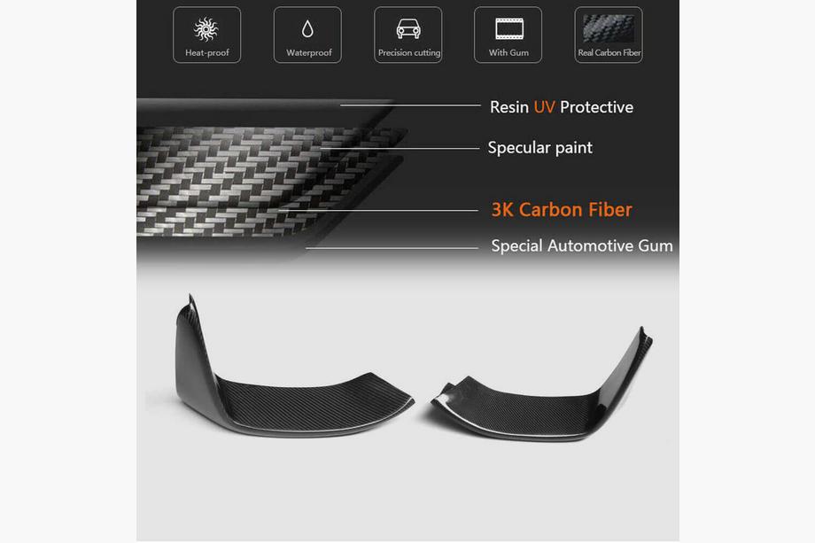 BMW 4-serie F32/F33/F36 2012–2020 Frontlæbe til kofanger Flap Carbon V5 (til F82/F83) Foto 6