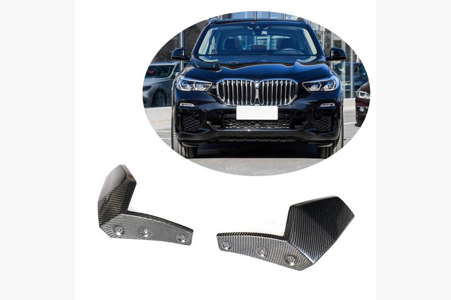 BMW X5 G05 2019–2026 Flap frontkofanger-læbe (2018-2022, ægte kulfiber) Foto 1