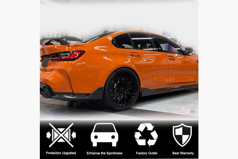 BMW 3-serie G20/G21 2018– Bagkofanger-flaps Flap V2 (til G80, carbon) Foto 2