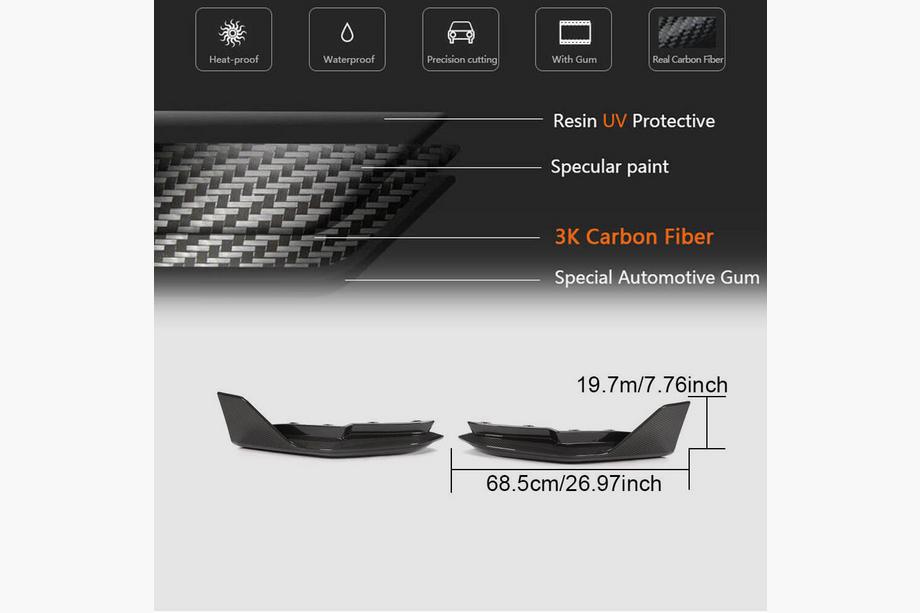 BMW 3-serie G20/G21 2018– Bagkofanger-flaps Flap V2 (til G80, carbon) Foto 17