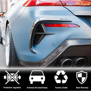 Aerodynamiske bagkofanger-diffuserlister V2 (til M-Sport, carbon) BMW 8-serie G14/G15/G16 2018– foto 3