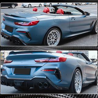 Aerodynamiske bagkofanger-diffuserlister V2 (til M-Sport, carbon) BMW 8-serie G14/G15/G16 2018– foto 4