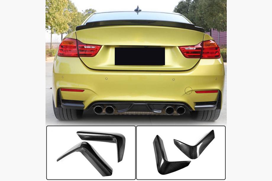 BMW 3-serie F30/F31 2012–2019 Flap indsats til bagkofanger (til F80, carbon) Image
