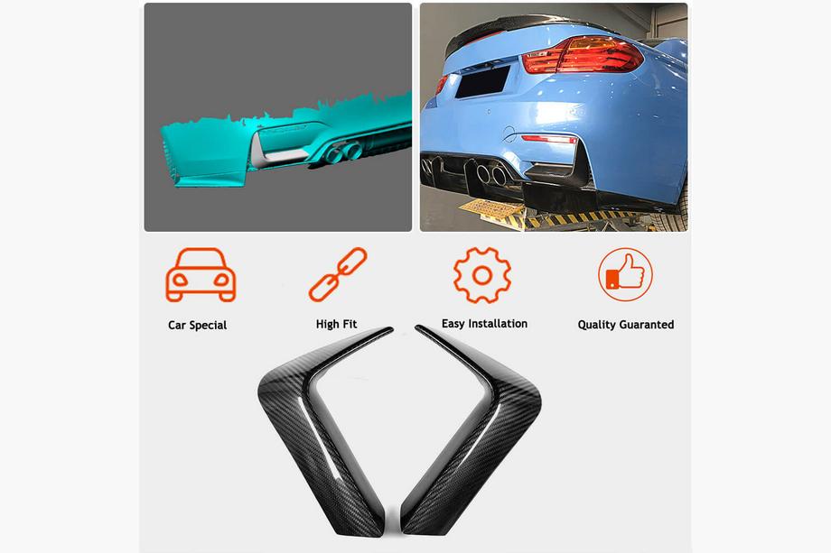 BMW 4-serie F32/F33/F36 2012–2020 Bagkofanger flaps Flap V1 (til F82/F83, carbon) Foto 2