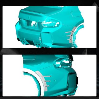 Aerodynamiske bagkofanger-indsatser (til G87, carbon) BMW 2-serie G42 2021– foto 2