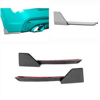 Flap bagkofanger-flaps (til original M-Sport 2018-2021, kulfiber) foto 2