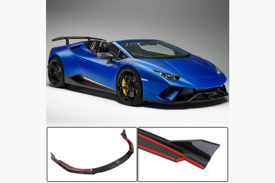 Lamborghini Huracan 2014– Frontspoilerlæbe til forreste kofanger Lip V2 (Carbon) Image
