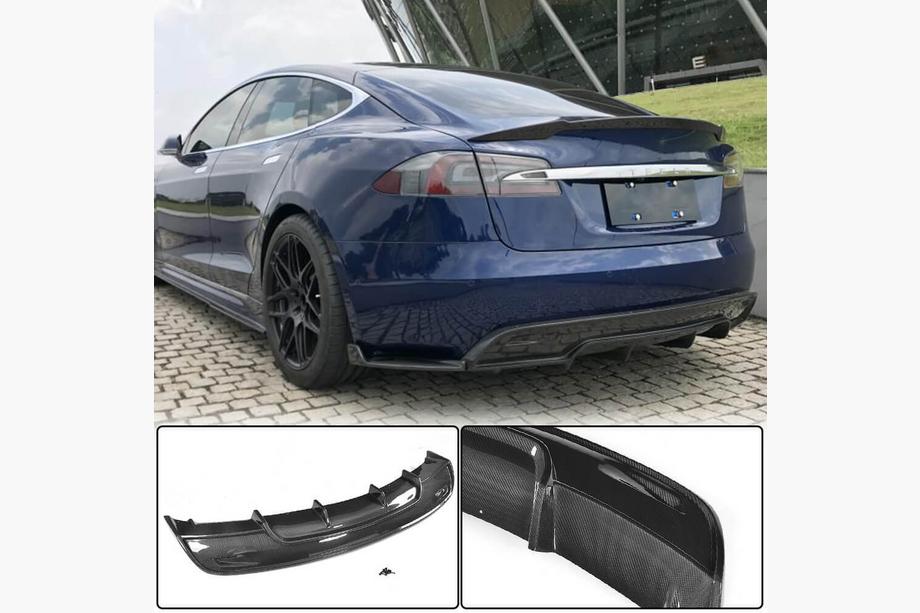 Tesla Model S 2012– Bagkofanger-diffuser V2 (2016-2021, Carbon) Image
