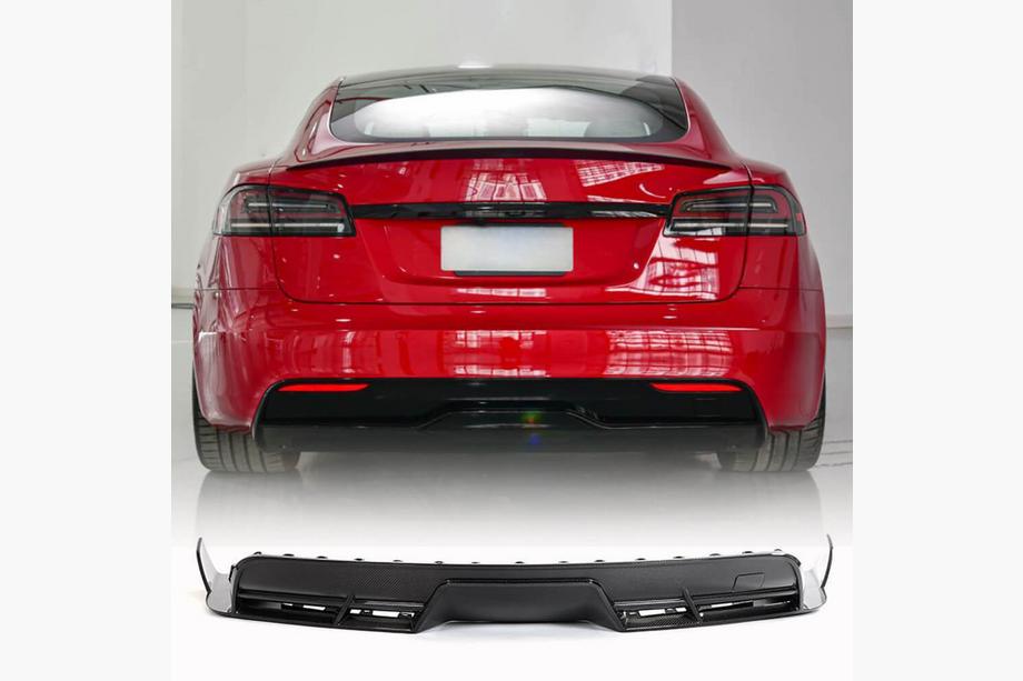 Tesla Model S 2012– Bageste diffuser (2021+, carbon) Image