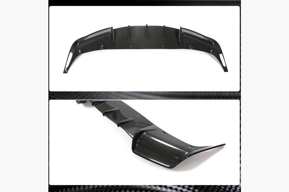 Tesla Model Y 2020– Bagkofanger-diffuser tør carbon V1 (2019-2021) Foto 5