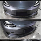 Tesla Model 3 2017– Front kofangerlæbe Lip V2 (2017-2023, kulfiber) foto 4