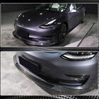 Tesla Model 3 2017– Front kofangerlæbe Lip V2 (2017-2023, kulfiber) foto 5