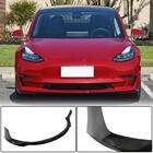 Tesla Model 3 2017– Frontspoilerlæbe Lip V4 (2017-2023, Carbon) foto 1