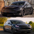 Tesla Model 3 2017– Frontspoilerlæbe til forreste kofanger ABS V9 (2017-2023) foto 2