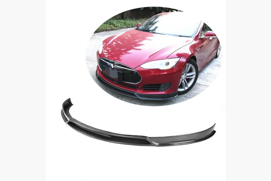 Tesla Model S 2012– Frontspoilerlæbe Lip V2 (2012-2016, Carbon) Image