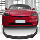Tesla Model S 2012– Frontlæbe Lip V1 (2021+, Carbon) foto 1