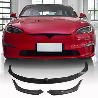 Frontspoiler til forreste kofanger Lip V2 (2021+, Kulfiber) foto 1