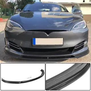 Frontlæbe til kofanger Lip (2016-2021, Carbon) foto 1