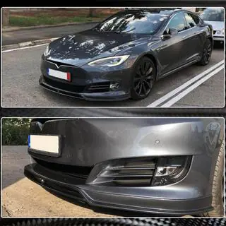 Frontlæbe til kofanger Lip (2016-2021, Carbon) foto 4
