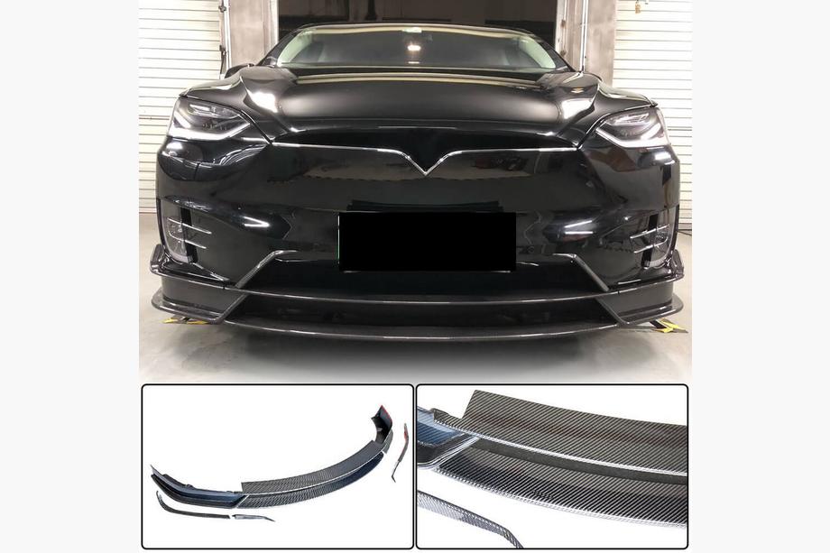 Tesla Model X 2015– Lip spoiler til forreste kofanger Carbon V2 (2016-2020) Image
