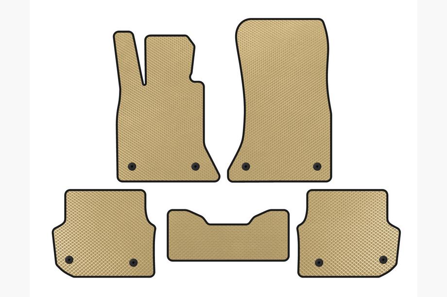 BMW 5-serie F10/F11 2010–2016 EVA gulvmåtter (til F-11, Beige) Image