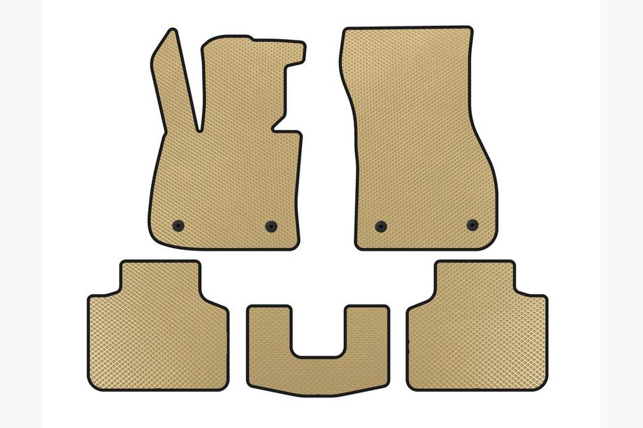 BMW 2-serie Active Tourer F45/F46 2014–2021 EVA-bilmåtter (til F45, beige) Image
