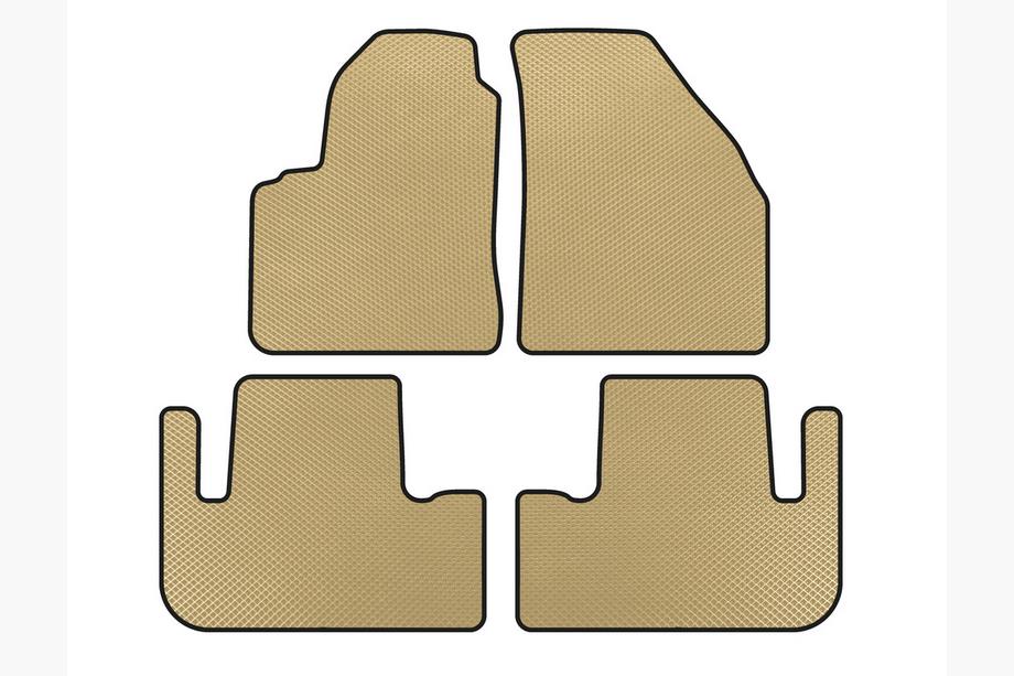Chevrolet Tacuma/Rezzo 2000–2008 EVA gulvmåtter (Beige) Image