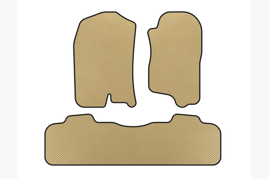 Chevrolet Tahoe 2007–2014 EVA gulvmåtter til kabinen (2 rækker, 2007-2014, beige) Image