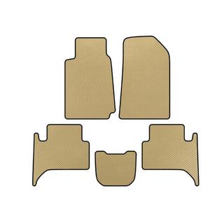 EVA-bilmåtter (2 rækker, beige)
