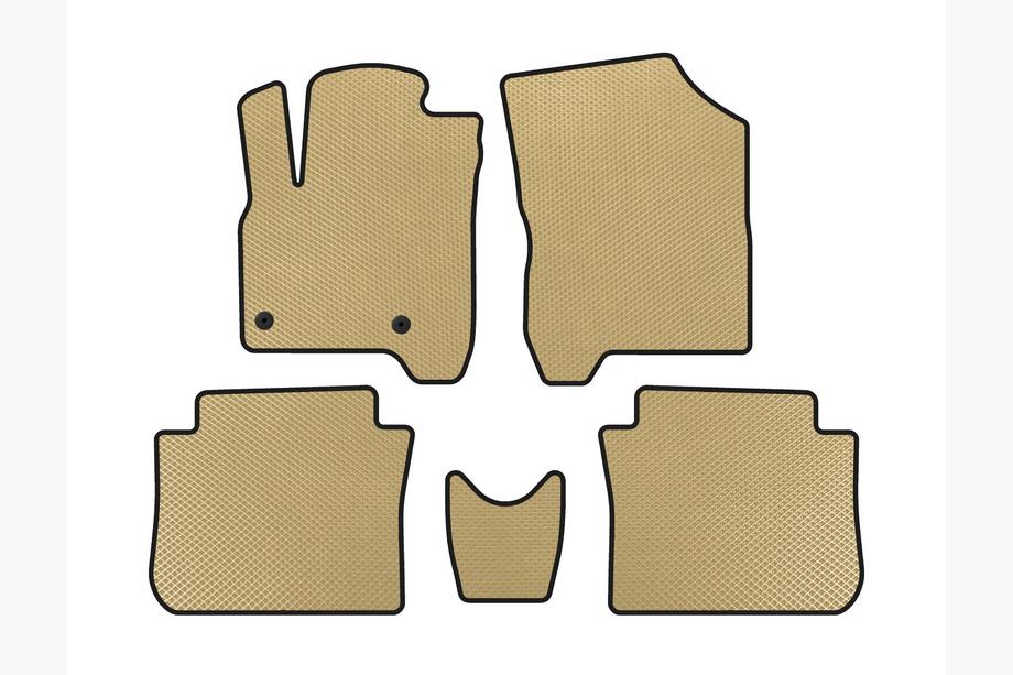 Citroen C-3 Picasso 2010–2017 EVA gulvmåtter (Beige) Image