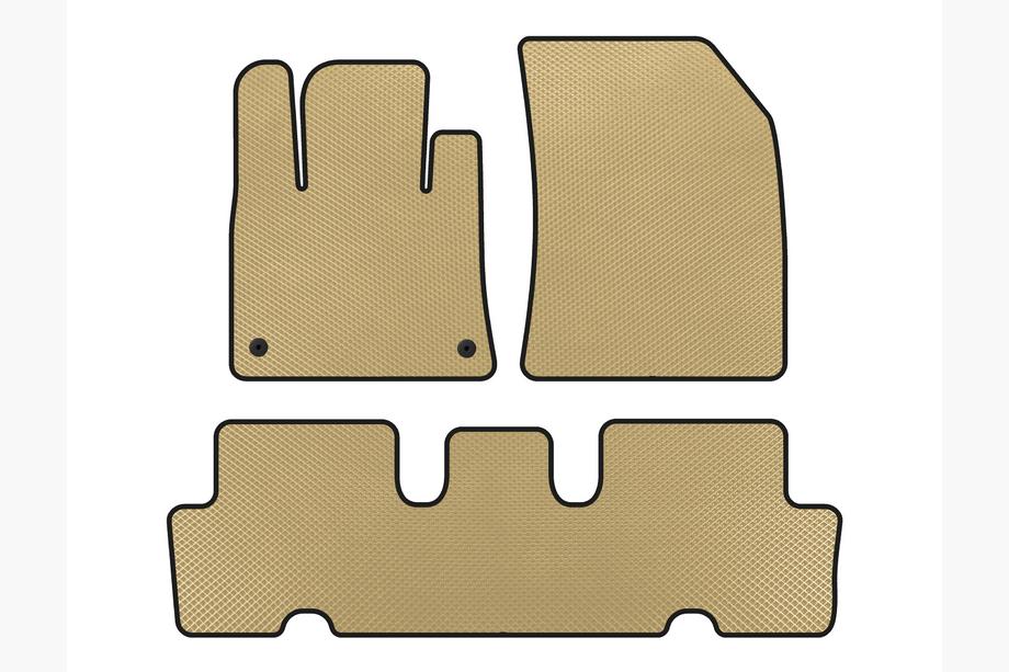 Citroen C-4 Picasso 2013–2022 EVA V1 gulvmåtter til bil (2 rækker, beige) Image