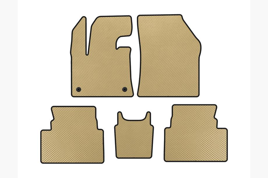 Citroen C5 Aircross 2017–2025 EVA-bilmåtter (gulvmonteret speederpedal, beige) Image