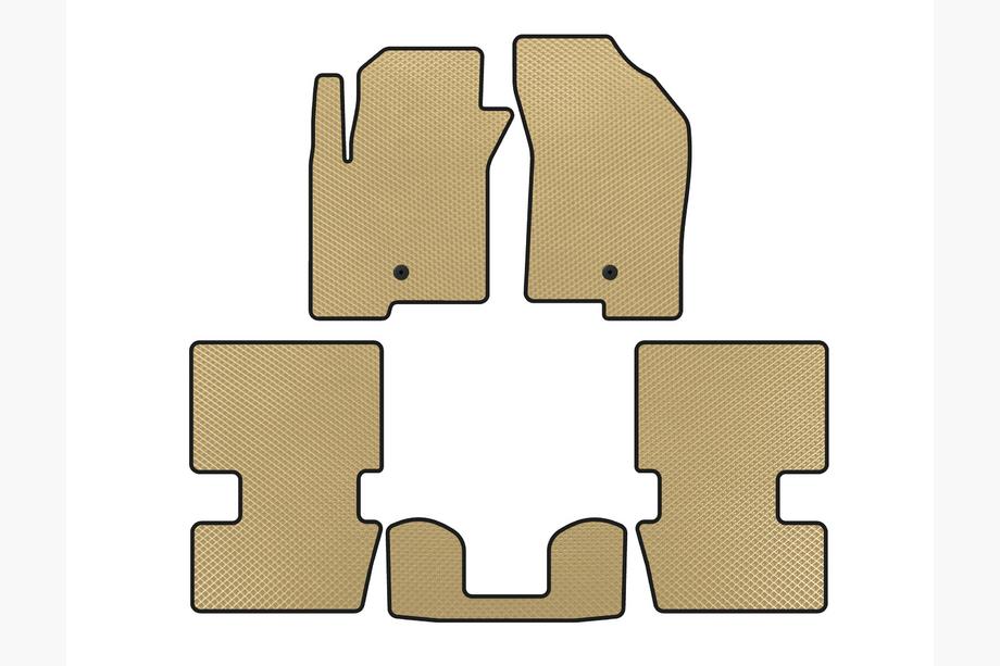 Dodge Caliber 2006–2011 EVA-bilmåtter (HB, Beige) Image