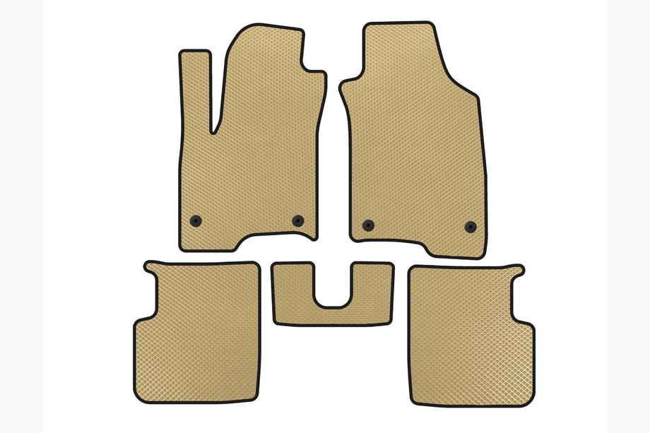 Fiat Panda 2011–2023 EVA gulvmåtter (Beige) Image