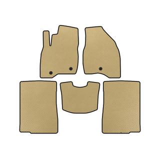 EVA bilmåtter (2015-2017, 2 rækker, 7-personers, beige)
