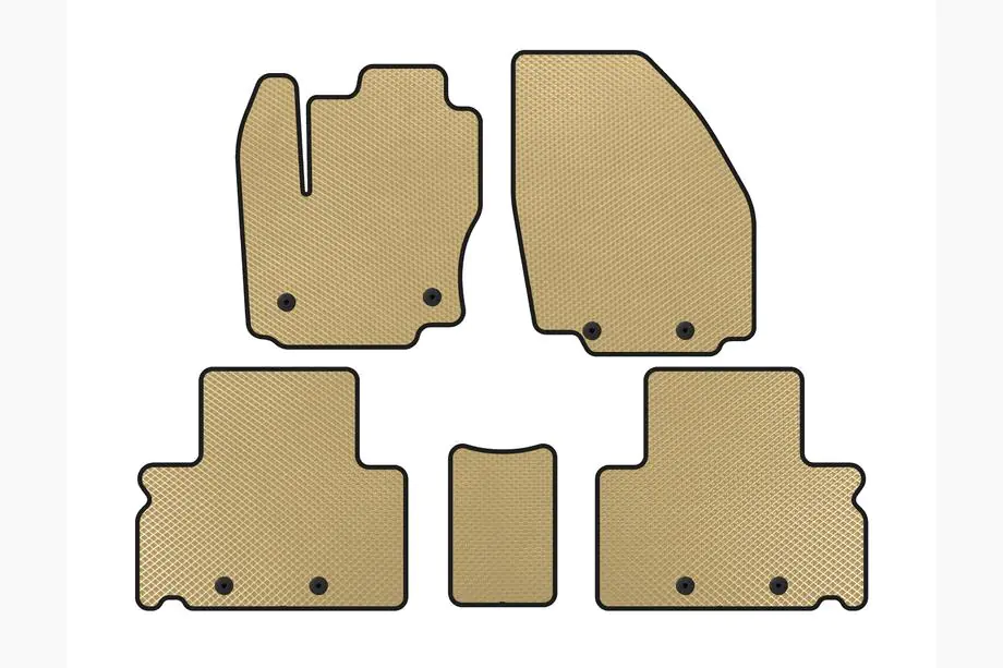Ford S-Max 2007–2014 EVA gulvmåtter (Beige) Image