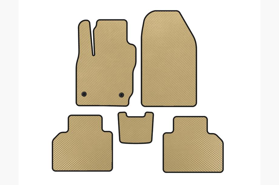 Ford Courier 2014–2023 EVA gulvmåtter (Beige) Image