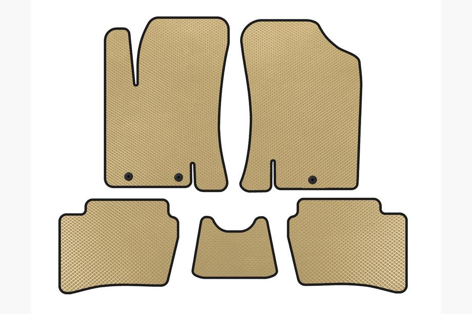 Hyundai I-20 2008–2012 EVA-bilmåtter (HB, Beige) Image