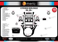 Peugeot Partner Tepee 2008–2018 Interiør tuning – instrumentbordbeklædning (flere farver) Aluminium foto 4