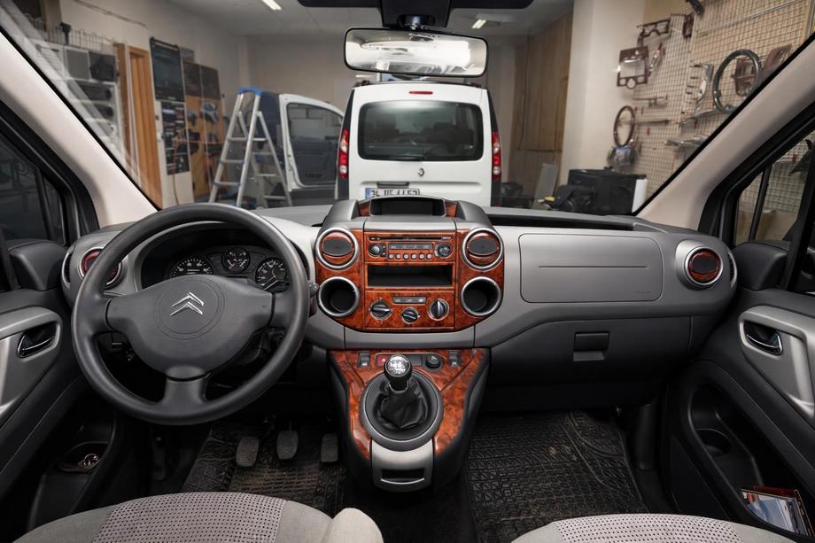 Citroen Berlingo 2008–2018 Instrumentbordbeklædning Aluminium Image