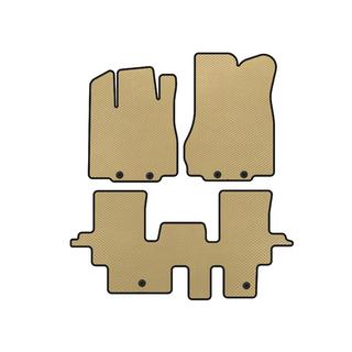 EVA-bilmåtter (2 rækker, beige)