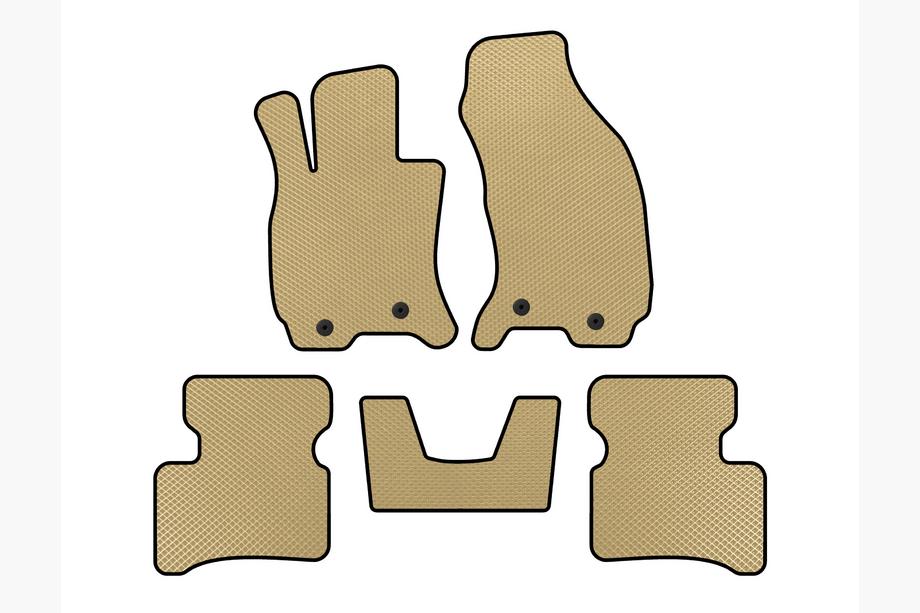 Jaguar X-Type 2001–2009 EVA bilmåtter (SD, speederpedal fra gulv, beige) Image
