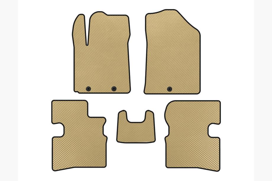 Kia Picanto 2004–2011 EVA måtter (2009-2011, HB, Beige) Image