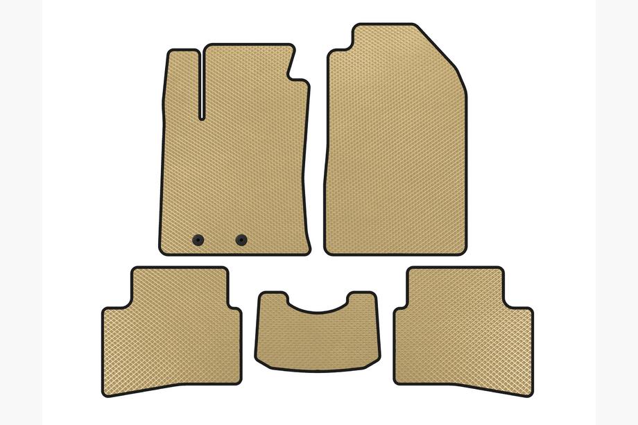 Kia Stonic 2017– EVA måttesæt til kabine (2017-2019, Beige) Image
