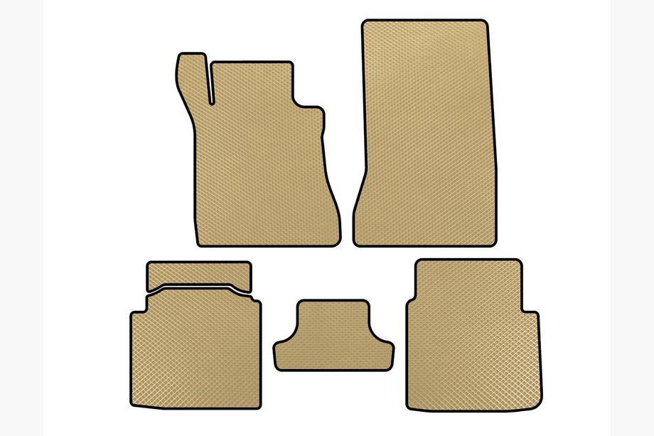 Mercedes S-class W126 1979–1991 EVA-bilmåtter (SD, kort akselafstand, beige) Image
