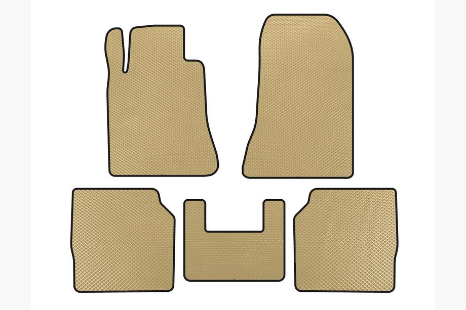 Mercedes S-class W140 1991–1998 EVA-gulvmåtter (SD, lang akselafstand, beige) Image